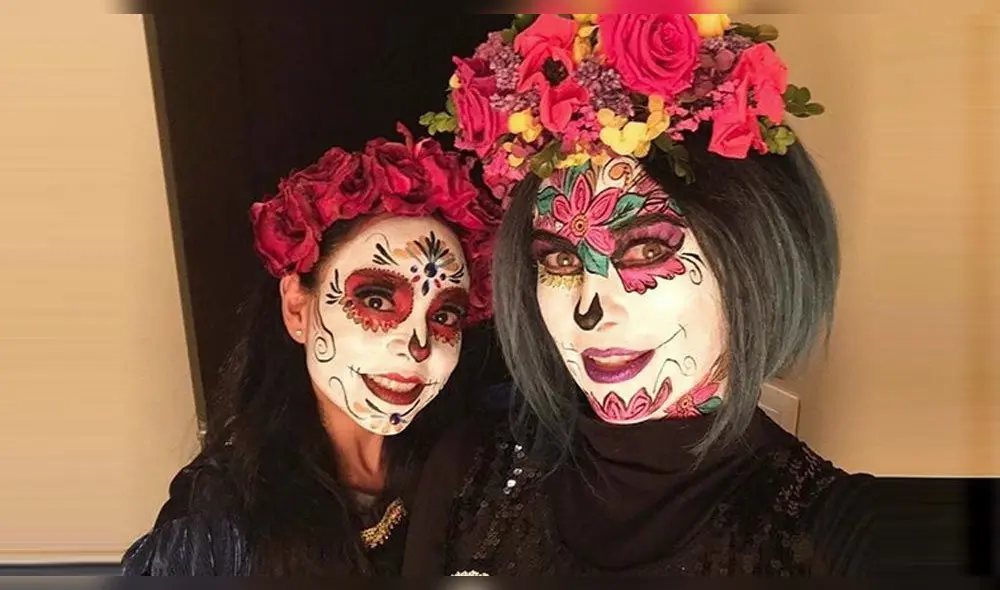 Famosas mexicanas se convierten en catrinas con excéntrico maquillaje [FOTOS]