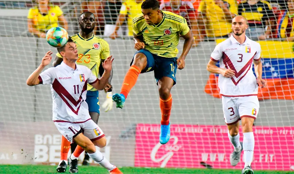 Colombia y Venezuela se enfrentan en Barranquilla por la fecha 1 de las Eliminatorias Sudamericanas a Qatar 2022. Foto: EFE Colombia y Venezuela se enfrentan en Barranquilla por la fecha 1 de las Eliminatorias Sudamericanas a Qatar 2022. Foto: EFE