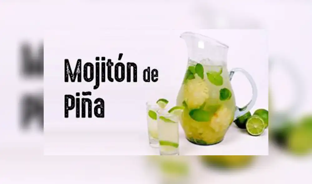 Facebook viral: aprende cómo preparar el 'mojitón de piña', el trago que sorprende en redes [VIDEO] 
