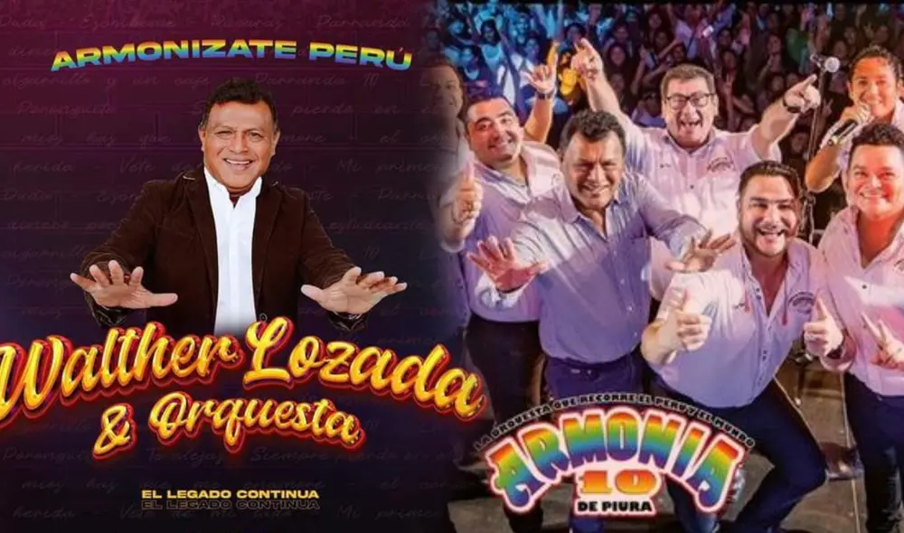 Orquesta de cumbia Armonía 10. Foto: Composición LR/ difusión