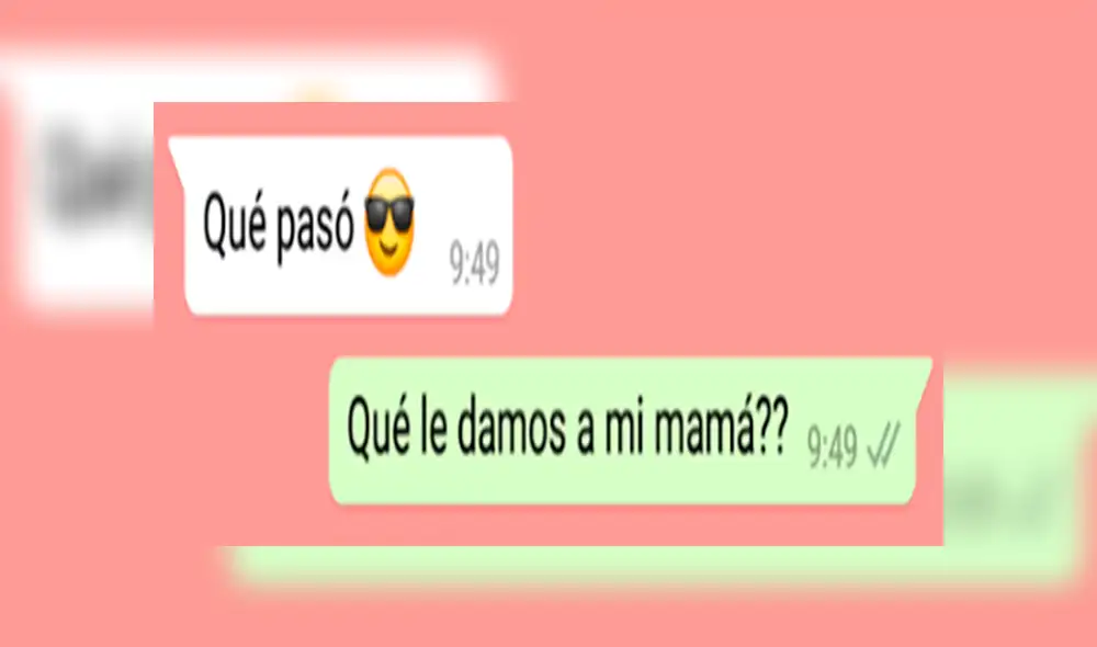 WhatsApp: Pregunta a su hermana que le darán a su mamá por el Día de la Madre y respuesta la asombra [FOTOS]