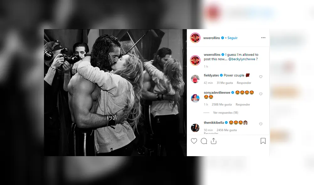 Seth Rollins y Becky Lynch confirman romance con apasionado beso [FOTOS]