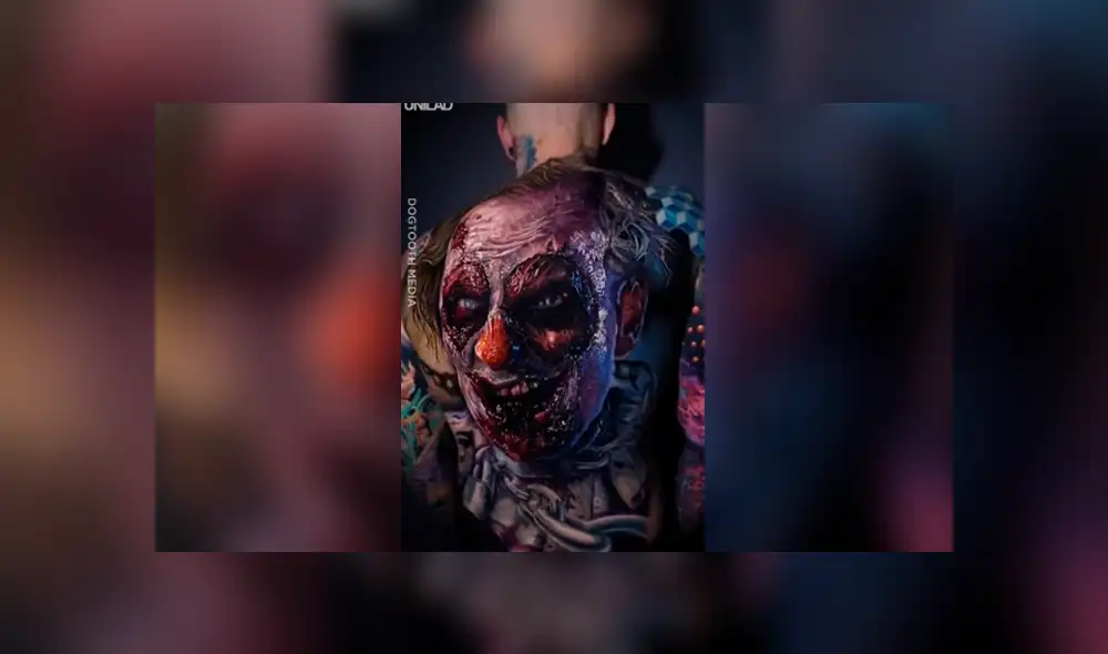 Facebook viral: chico se tatúa payaso ‘diabólico’ y aterrador detalle sorprende a miles [VIDEO]
