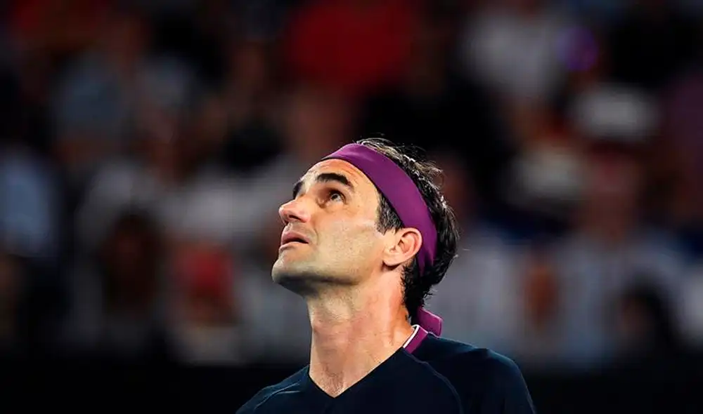 Roger Federer tras caer en el Australian Open - Foto: EFE