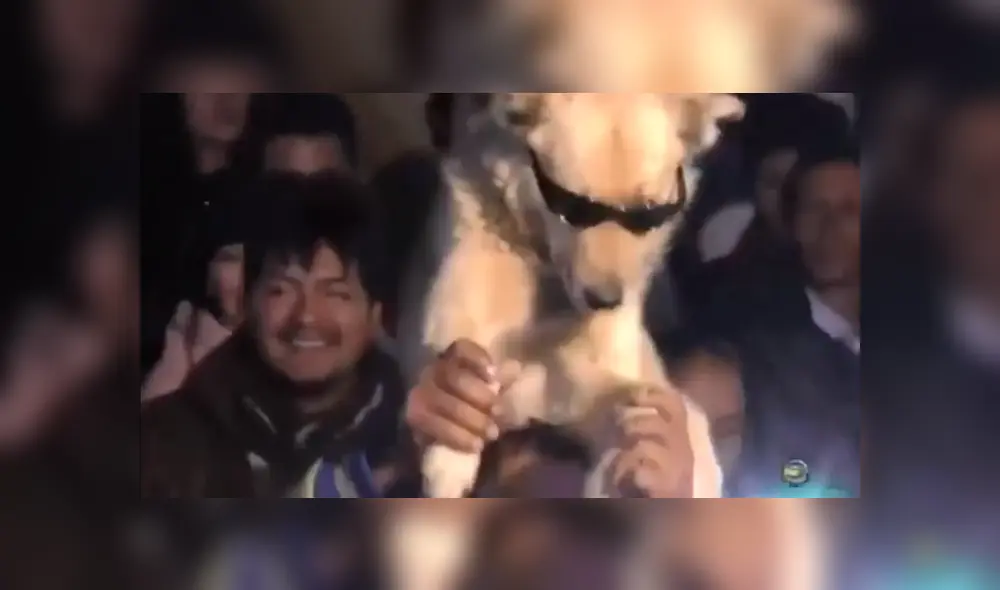 En Facebook, un señor sorprendió al acudir a un concierto de cumbia acompañado de su mascota y fueron captados bailando.