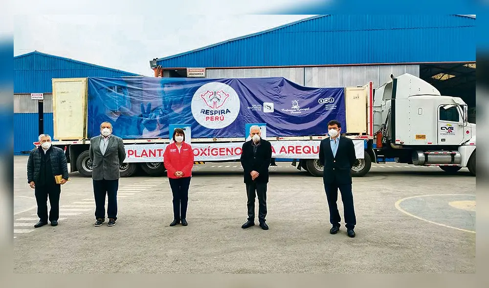 ceremonia. Respira Perú hizo la entrega oficial de la planta. ceremonia. Respira Perú hizo la entrega oficial de la planta.