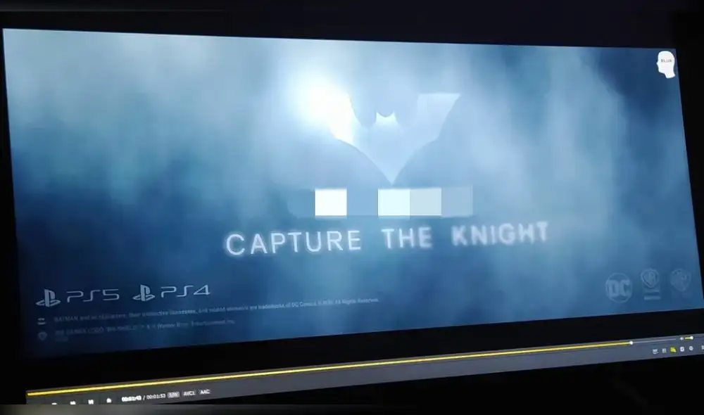 Primer pantallazo de lo que sería el nuevo videojuego de Batman para PS5 y PS4. Foto: Reddit.