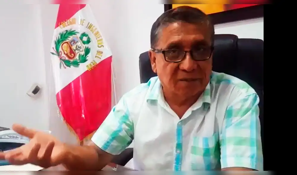 Decano del Colegio de Ingenieros brinda detalles sobre obra de saneamiento en Chiclayo.