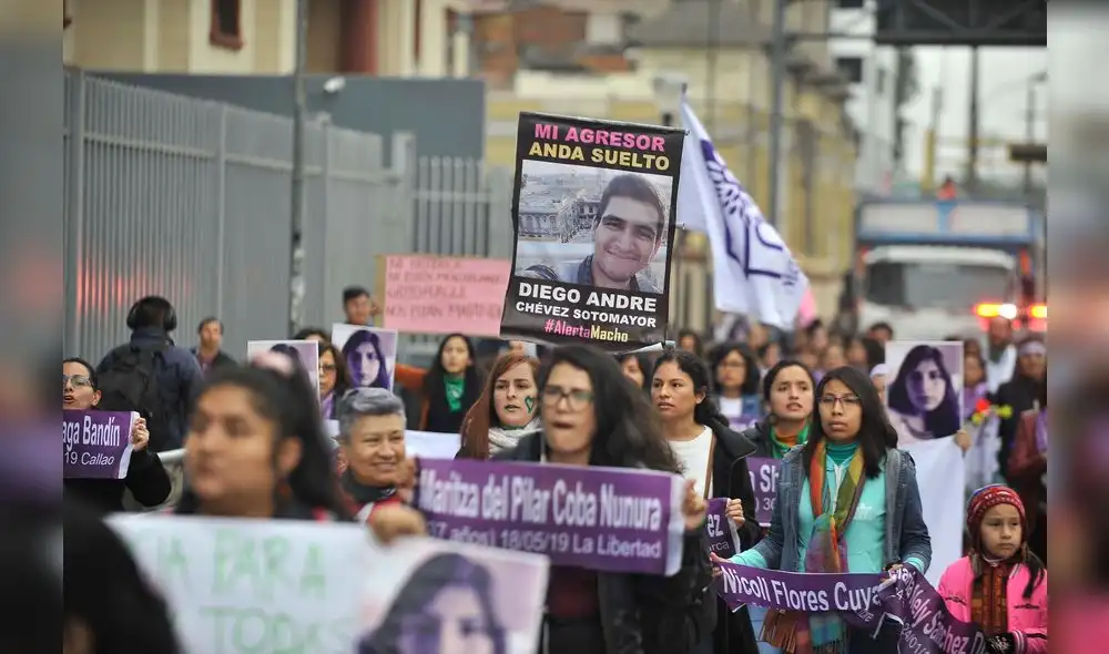 Marcha a un año de la muerte de Eyvi Ágreda [FOTO]