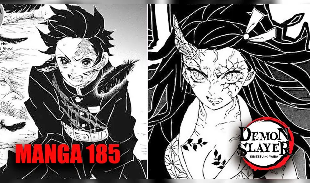 Kimetsu no Yaiba manga 185. Créditos: Composición