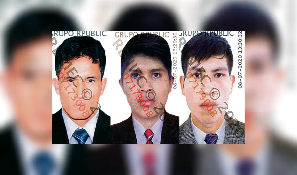 Elmer Herrera Chuquimes, Reu Wisum Piitug y Sabino Shawit Najamtai.