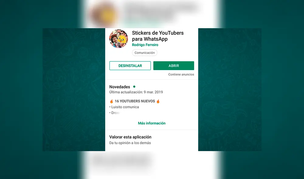 WhatsApp: Con estos sencillos pasos podrás obtener los stickers personalizados de ‘Luisito Comunica’ [FOTOS]