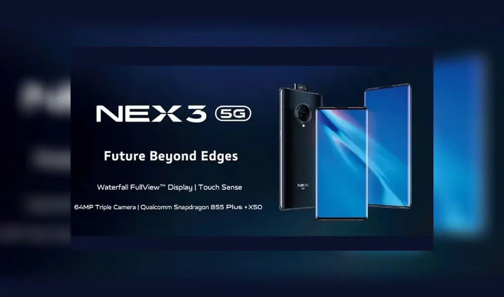 Vivo NEX 3 5G tiene una triple cámara trasera.