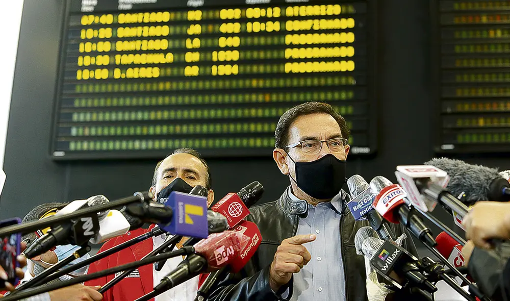 Anuncio. Vizcarra afirma que no se volvería a cerrar las fronteras peruanas en caso de rebrote. Foto: Flavio Matos/La República