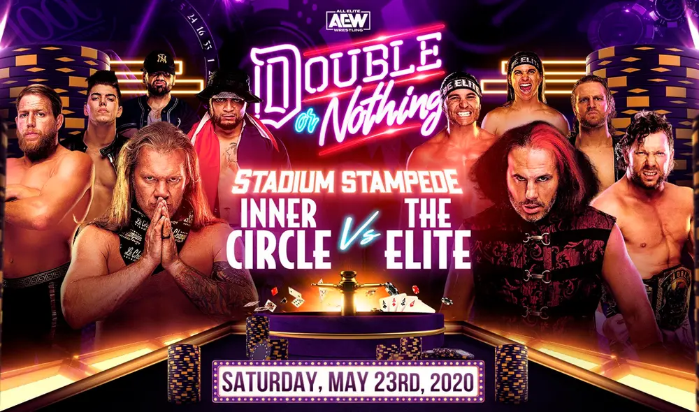 The Inner Circle vs. The Elite en Double or Nothing. Foto: AEW