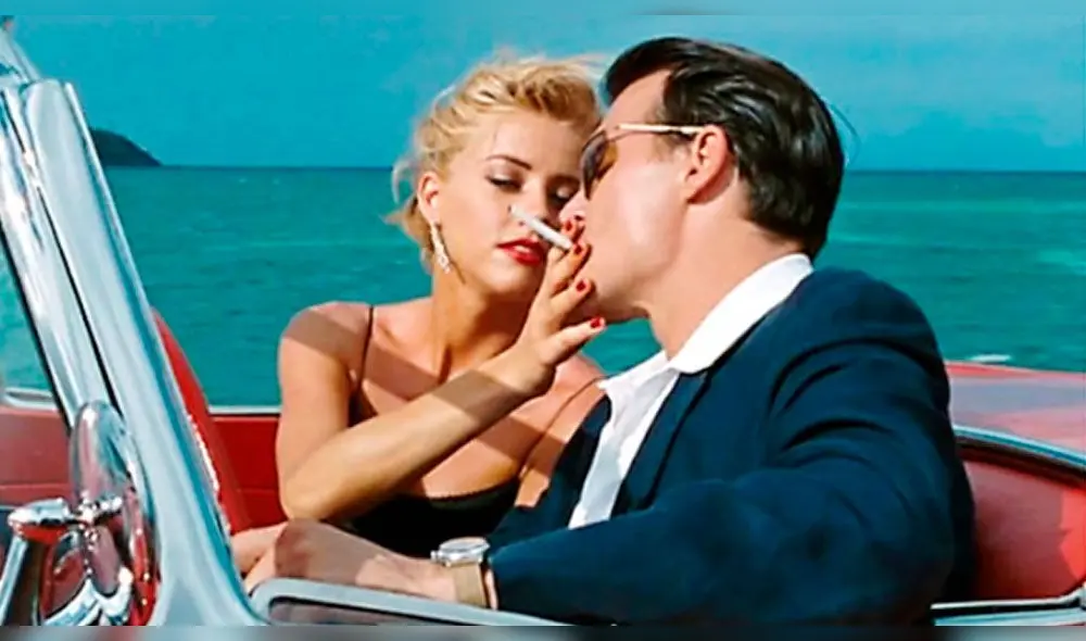 Amber Heard y Jhonny Depp en The Rum Diary