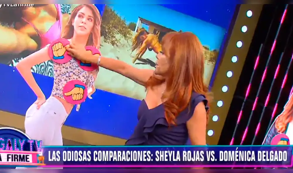 Magaly Medina compara a Sheyla Rojas y Doménica tras ampay con Pedro Moral