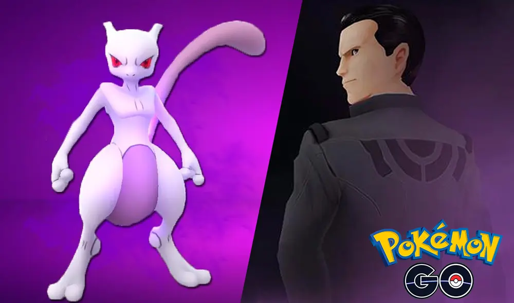Giovanni controlaría a Mewtwo oscuro y tendrás que derrotarlo en un combate dentro de Pokémon GO para rescatar al legendario. Foto: composición La República Giovanni controlaría a Mewtwo oscuro y tendrás que derrotarlo en un combate dentro de Pokémon GO para rescatar al legendario. Foto: composición La República
