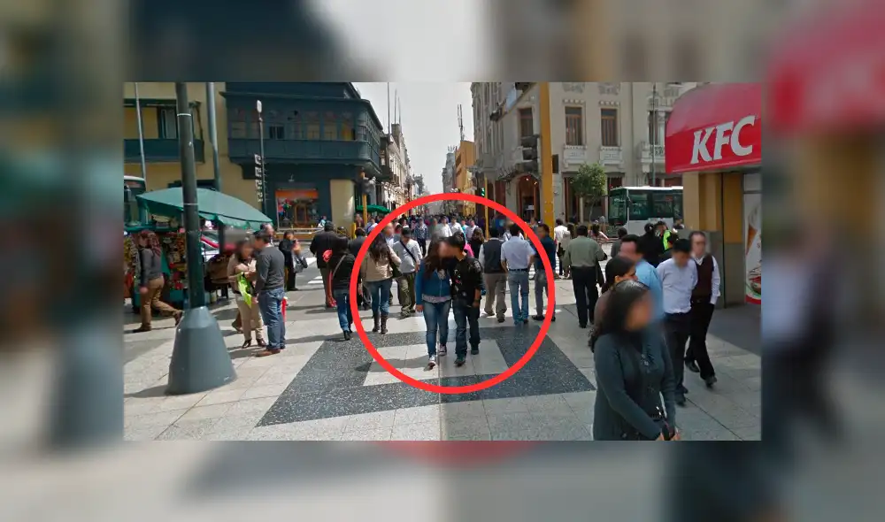 Google Maps: pareja fue pillada en íntimo momento cuando caminaban por Jirón de la Unión [FOTOS] 