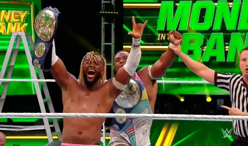 The New Day retuvo los títulos en pareja de SmackDown en Money in the Bank. | Foto: WWE