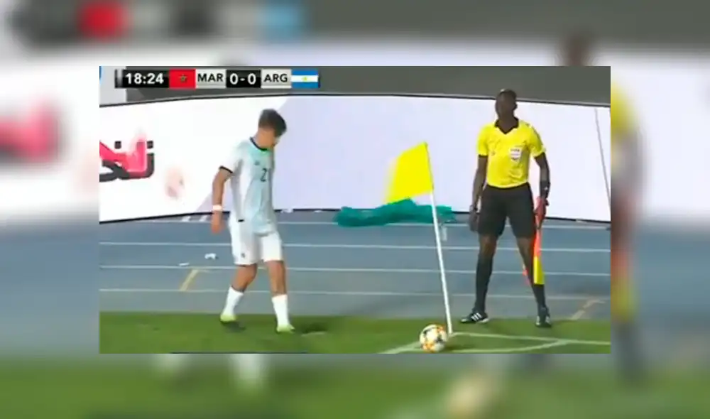 Feroz viento casi se lleva a Paulo Dybala en el Argentina vs Marruecos [VIDEO]