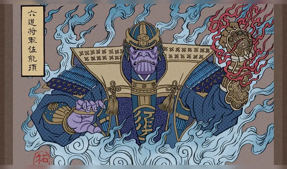Avengers: Endgame: publican retratos japoneses de los Vengadores y Thanos  [FOTOS]