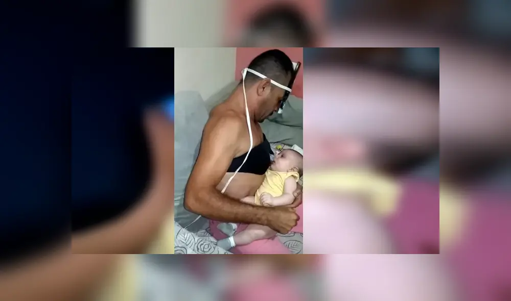 Video es viral en Facebook. Padre de familia se había quedado a cargo de sus hijos y buscó una salida desesperada al ver que su bebé no quería comer