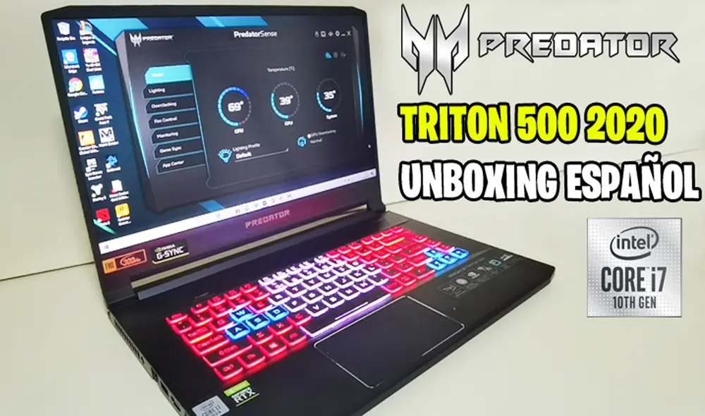 En este unboxing podrás conocer un poco más de esta moderna laptop gamer de Acer. Foto: Daniel Robles