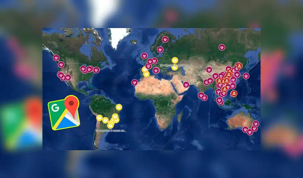 Google Maps tiene un mapa en ‘tiempo real’ con los casos de Coronavirus que han sido superados en el mundo