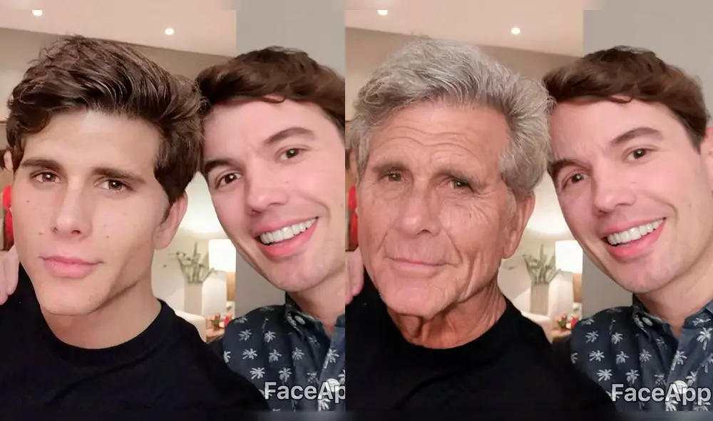 FaceApp: Bruno Pinasco sorprende al no envejecer con popular aplicación