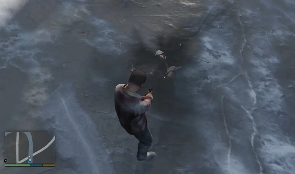 Para hallarlo, debemos estar en el prólogo de GTA V. Foto: captura de YouTube