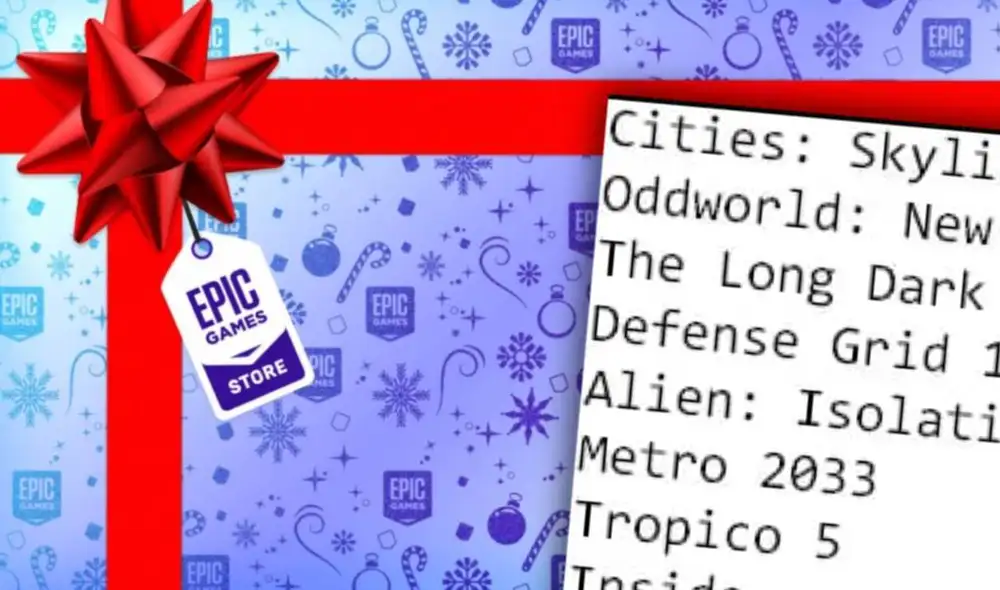 Una nueva lista con menos juegos AAA se filtró sobre los regalos diarios que llegarán a la Epic Games Store. Foto: Epic Games, composición