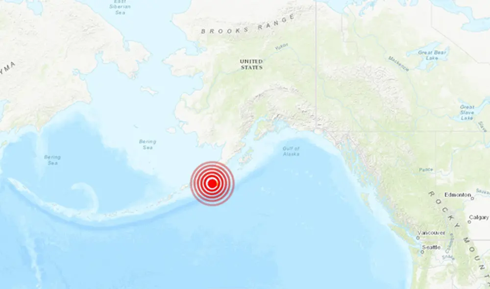 El temblor, con una profundidad de 10 kilómetros, tuvo su epicentro en el océano, a unos 98 kilómetros al sureste de la ciudad de Perryville.
