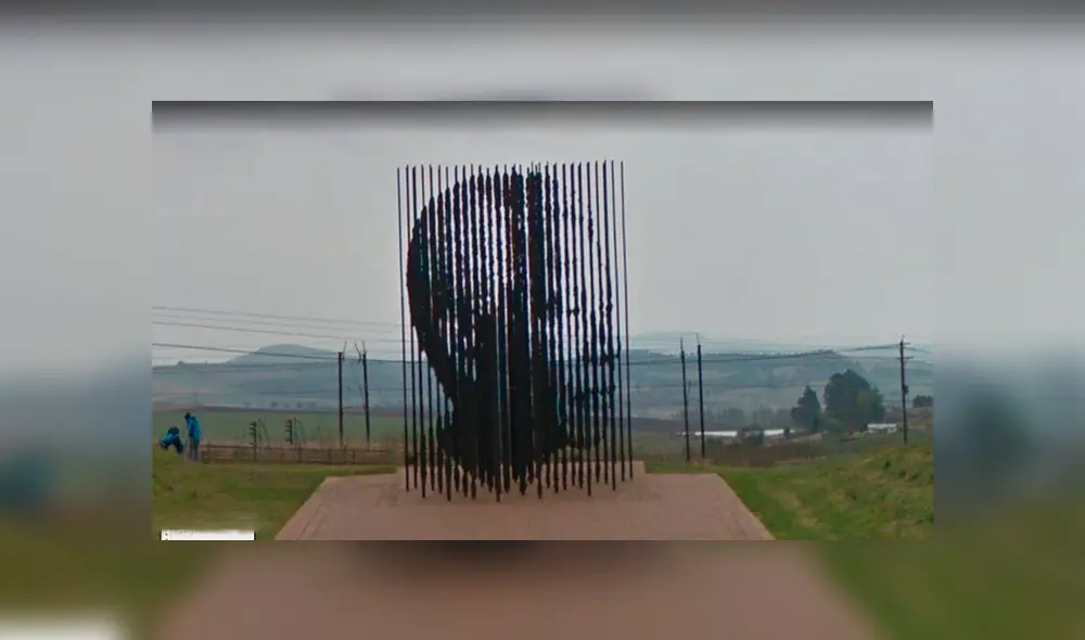 Desliza hacia la izquierda las imágenes de Google Maps para descubrir el rostro del recordado Nelson Mandela.