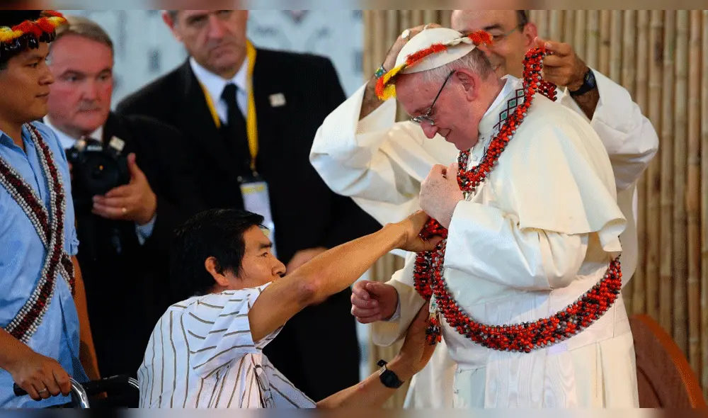 Santiago Manuin, el líder awajún baleado en el ‘Baguazo’ que habló con el papa Francisco Santiago Manuin, el líder awajún baleado en el ‘Baguazo’ que habló con el papa Francisco
