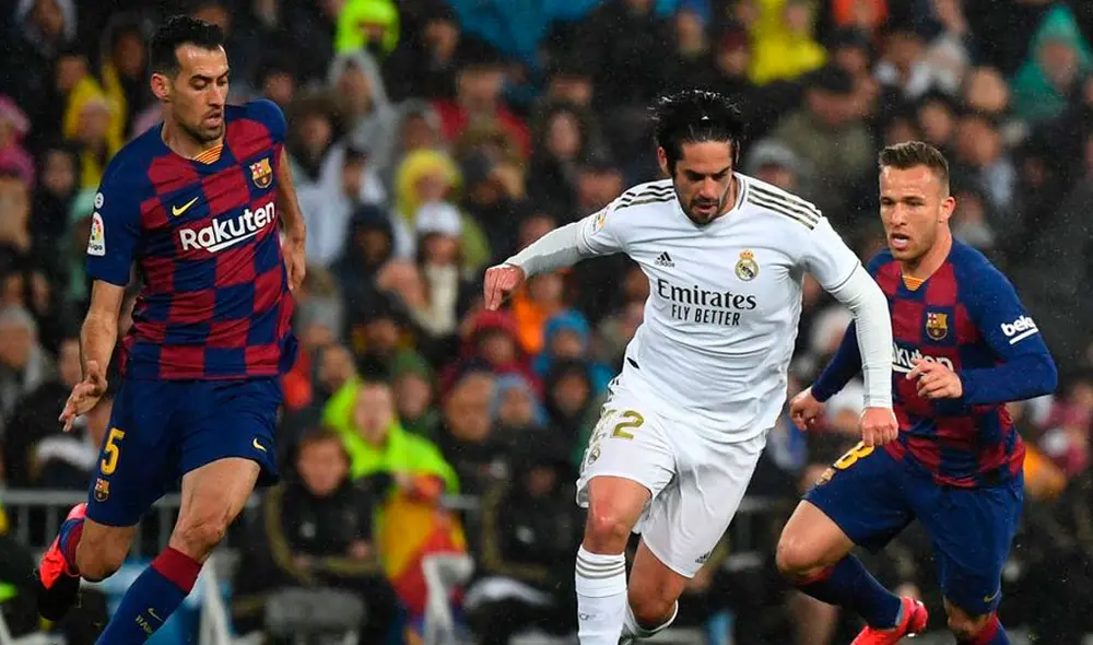 Real Madrid venció 2-0 a Barcelona con goles de Vinicius Jr. y Mariano. Foto: Difusión