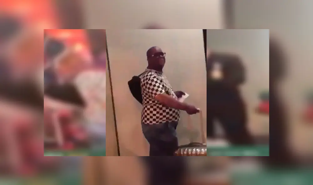 YouTube viral: Joven le echa pintura morada a su papá y lo hace viajar en avión como Thanos 