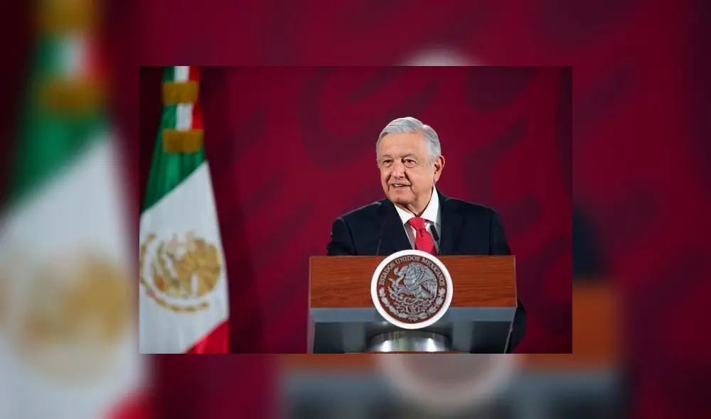 Andrés Manuel López Obrador (AMLO) en conferencia de prensa matutina.