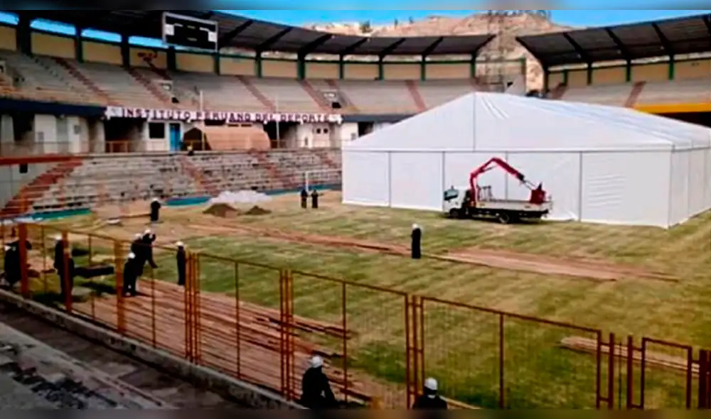 Hospital de Campaña de Huaraz en un 70 %