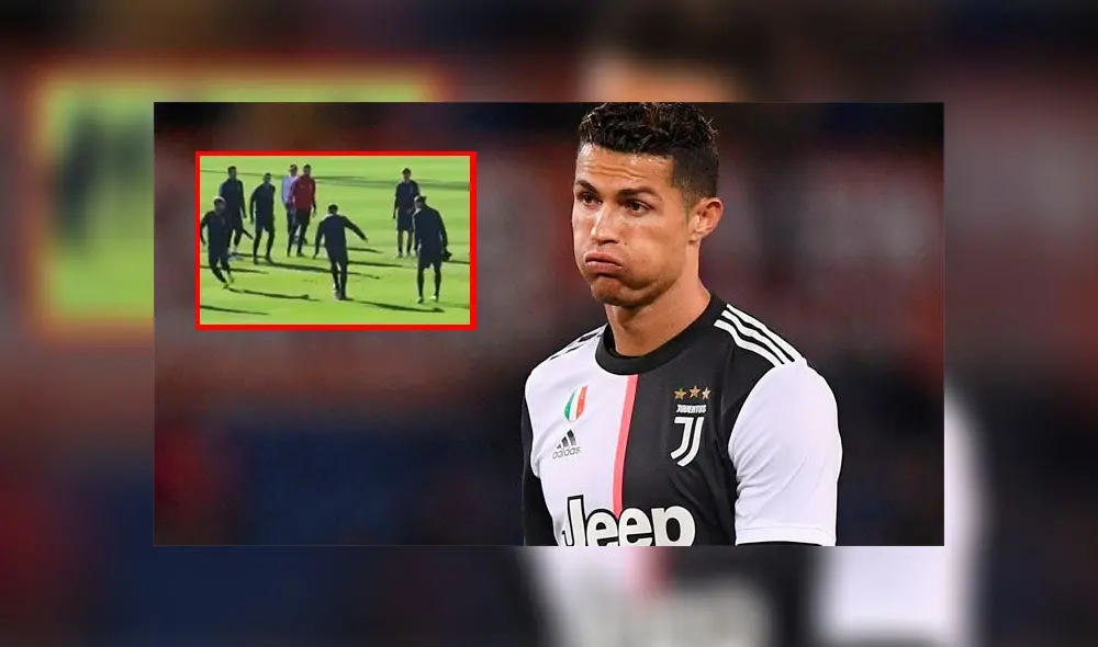 Cristiano Ronaldo comete vergonzoso blooper durante entrenamiento de Juventus [VIDEO]