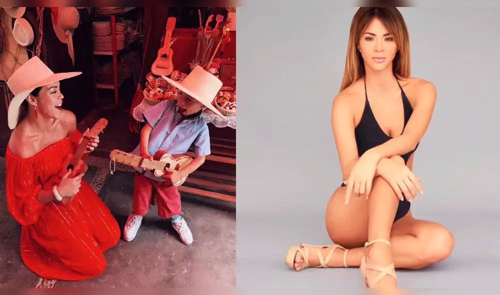 Hijo de Sheyla Rojas pone en aprietos a la conductora durante programa en vivo 