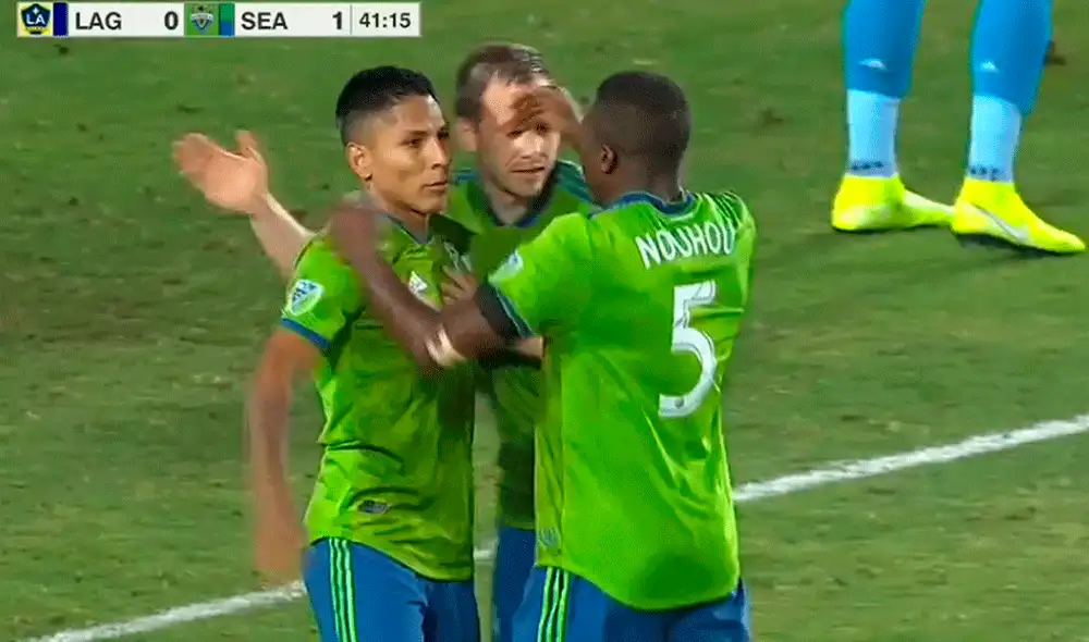 Raúl Ruidíaz abrió el marcador para el Seattle Sounders en el duelo ante Los Angeles Galaxy por la MLS. | Foto: ESPN Raúl Ruidíaz abrió el marcador para el Seattle Sounders en el duelo ante Los Angeles Galaxy por la MLS. | Foto: ESPN