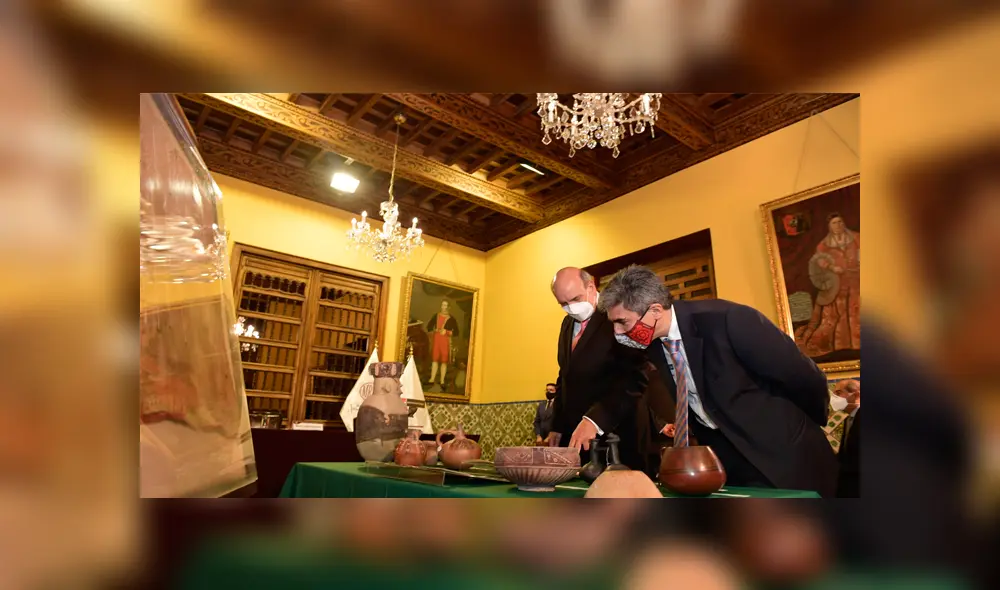 La Cancillería logró repatriar artesanías, vasijas, entre otros bienes culturales. Foto: Cancillería Perú La Cancillería logró repatriar artesanías, vasijas, entre otros bienes culturales. Foto: Cancillería Perú