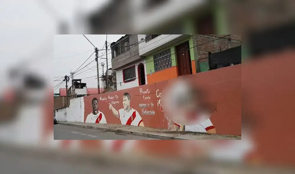 Facebook: dañan mural de Cueva tras fallar penal ante Dinamarca en el Mundial [FOTOS]