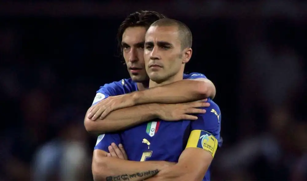 Andrea Pirlo  conversó con Fabio Cannavaro en Instagram. Foto: Agencia