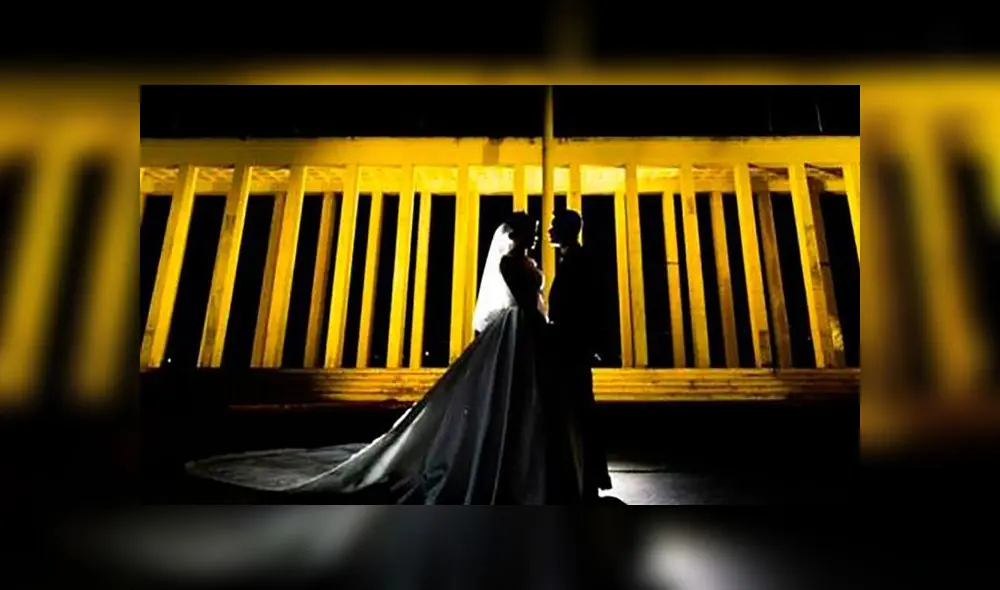 La pareja en el patio de Honor de la Academia Militar de Venezuela, un lugar reservado que no suele ser pisado por civiles. Foto: Instagram La pareja en el patio de Honor de la Academia Militar de Venezuela, un lugar reservado que no suele ser pisado por civiles. Foto: Instagram