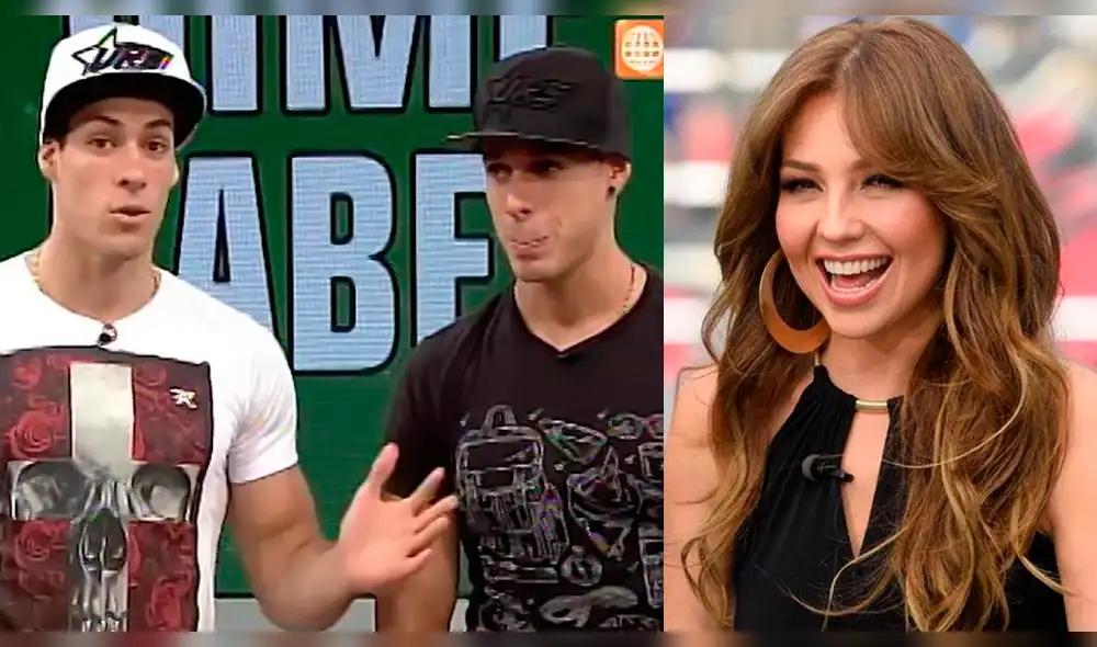 Thalía cautivada por Patricio Parodi y Hugo García les hace increíble sorpresa [VIDEO]