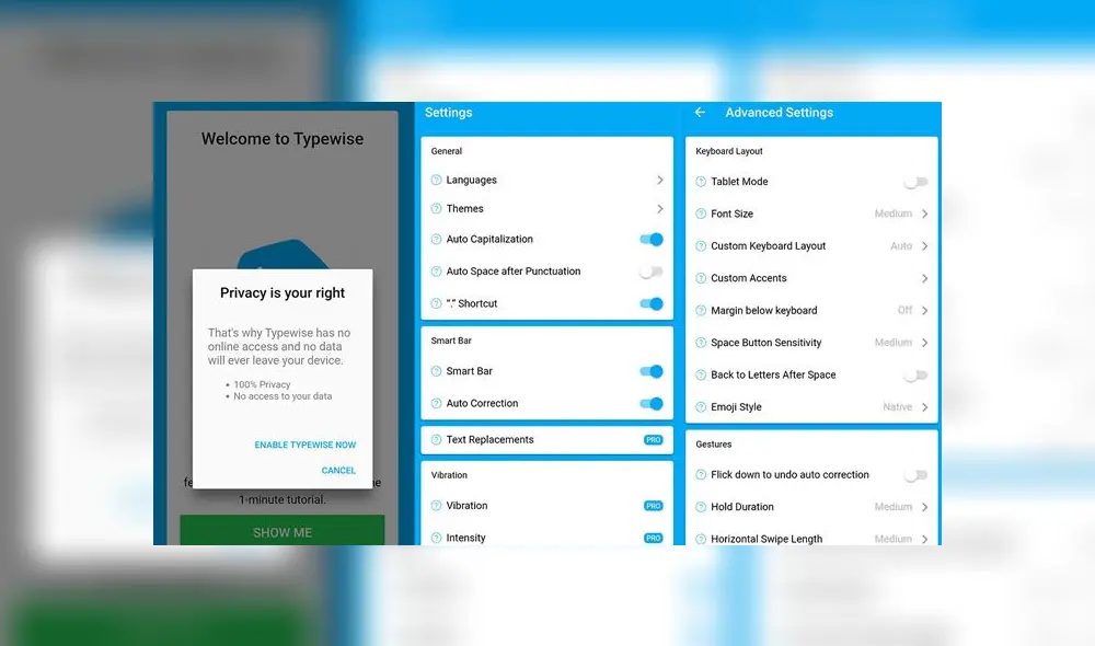 Un teclado inteligente offline Un teclado inteligente offline