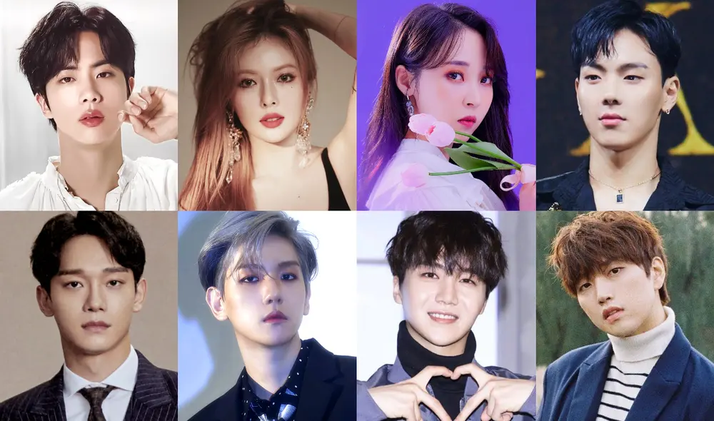 Ídolos K-pop que cumplen 30 años en 2021. Foto: composición La República / Big Hit / P-Nation / Starship / SM / CUBE