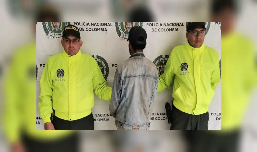 La Policía de Boyacá aprendió al sujeto. Foto: Twitter